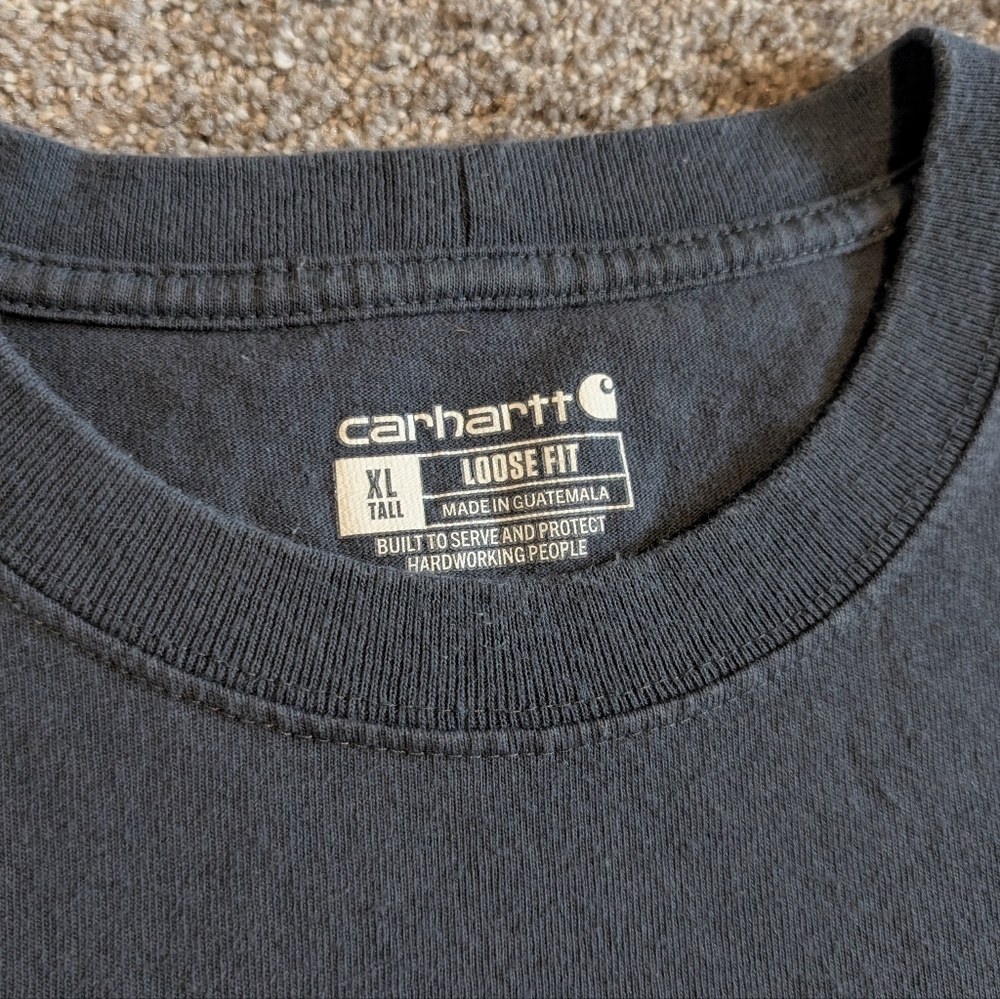 Carhartt Men's Slate Blue Pocket T-Shirt XL Tall - Picture 3 of 8